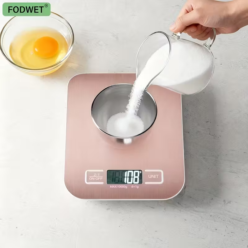 Food Xxl - 10kg/1g 5kg/1g Pink kitchen scale, large