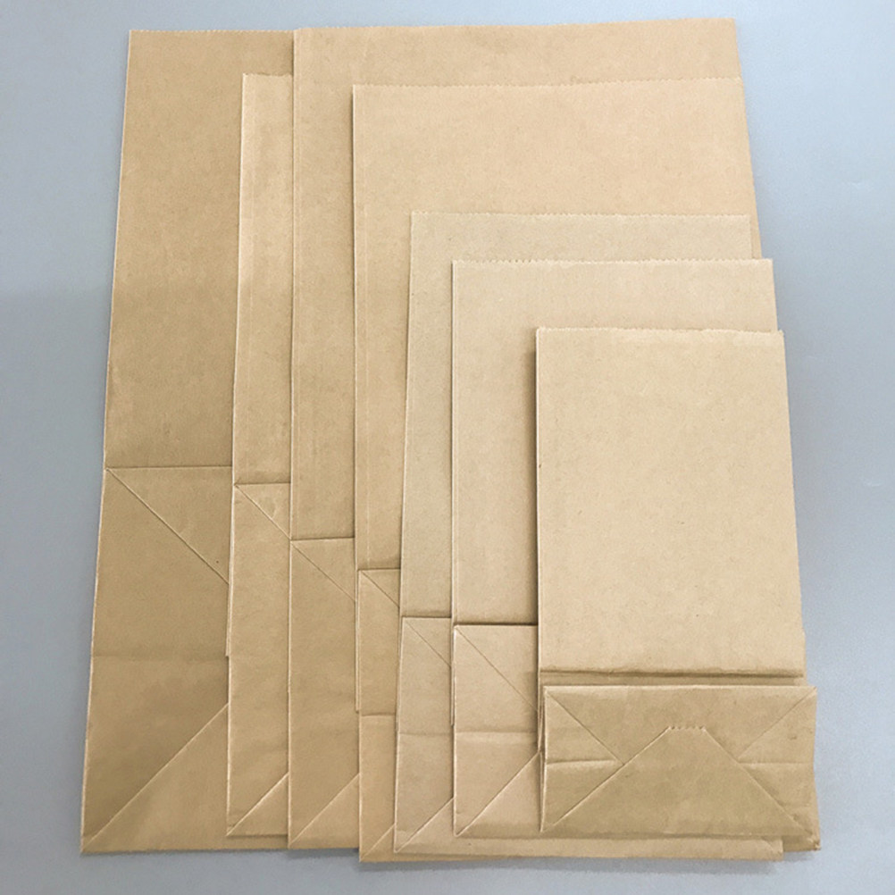 Food Snack - 100Pcs Kraft Paper Food Grade Open
