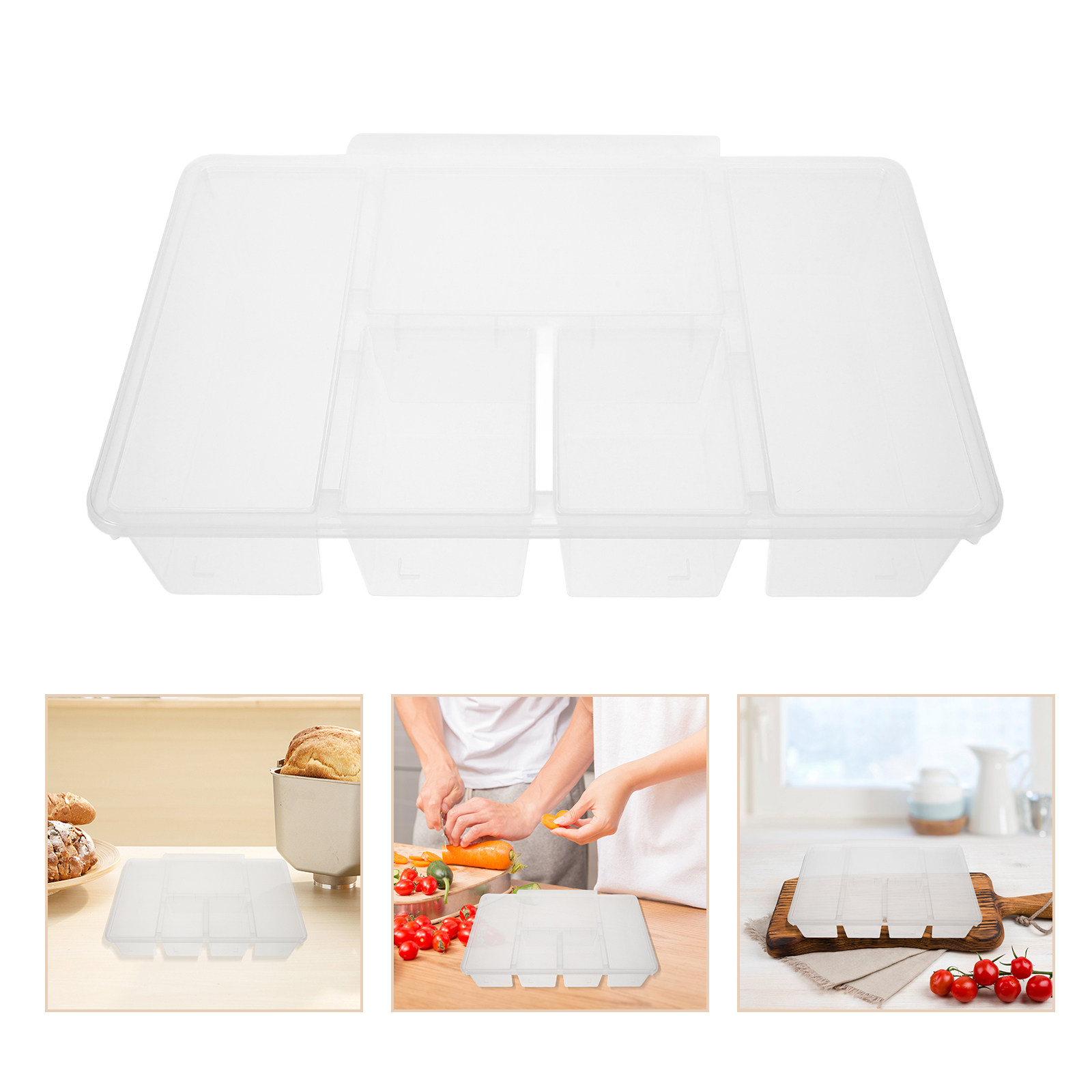Food Platter Snacks - 5 Compartment Divided Food Storage Container
