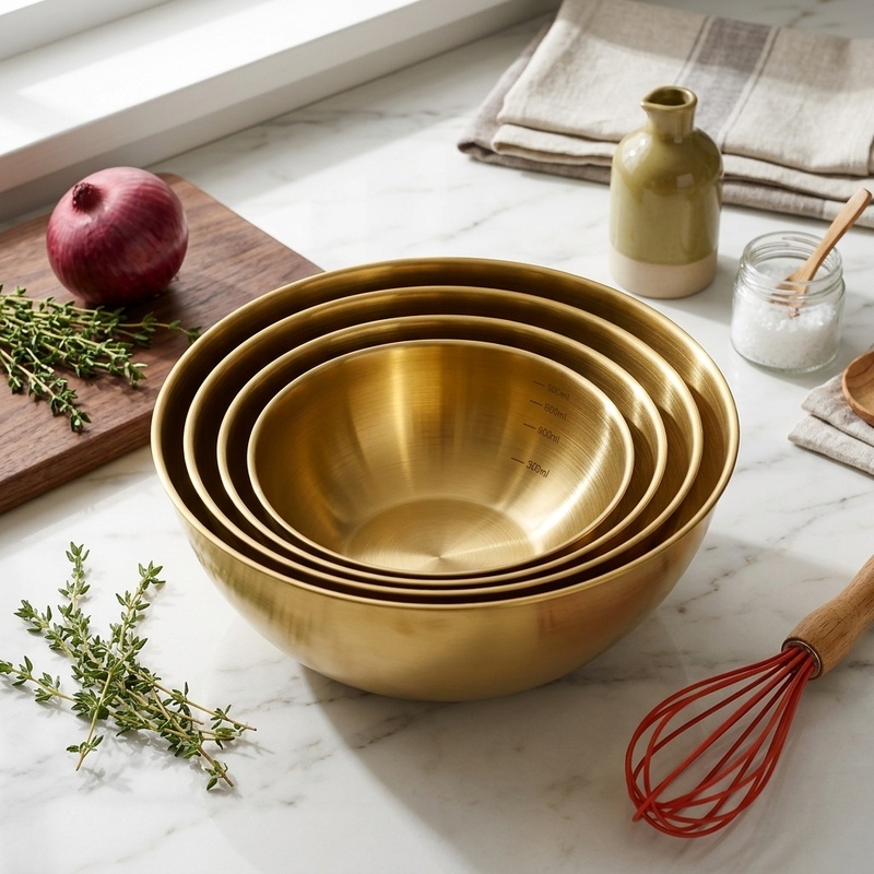 Food Xxl - 3PCS Stainless Steel Mixing Bowls Set,