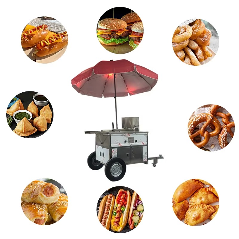 Compact Mobile Snack Food Cart - Street Food Snacks recension och pris