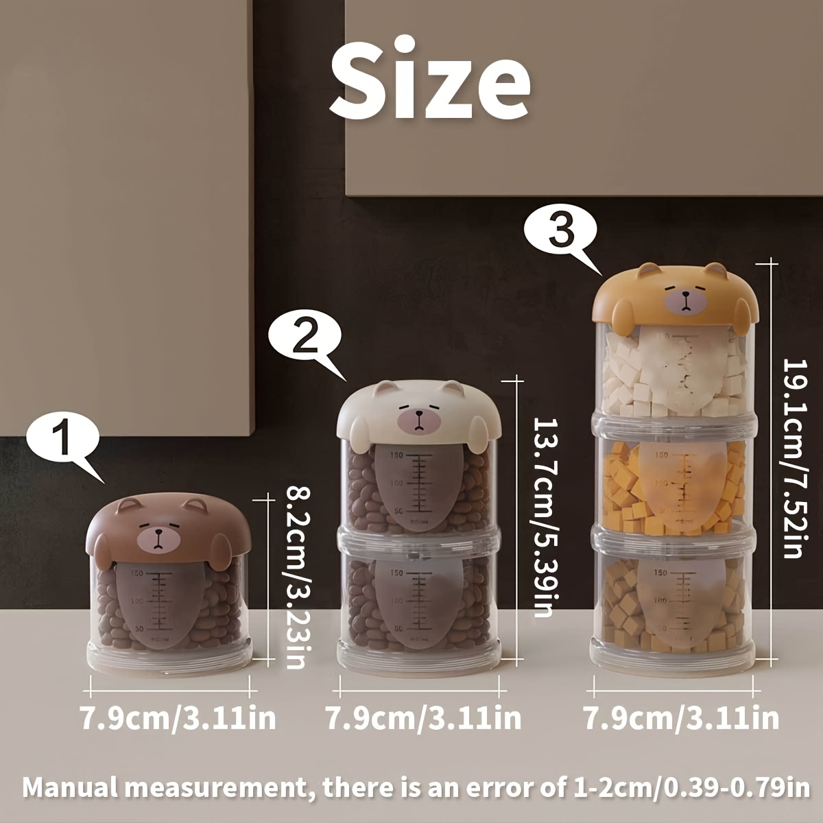 Portable Plastic Multi-Layer M - Food Packed Snacks recension och pris
