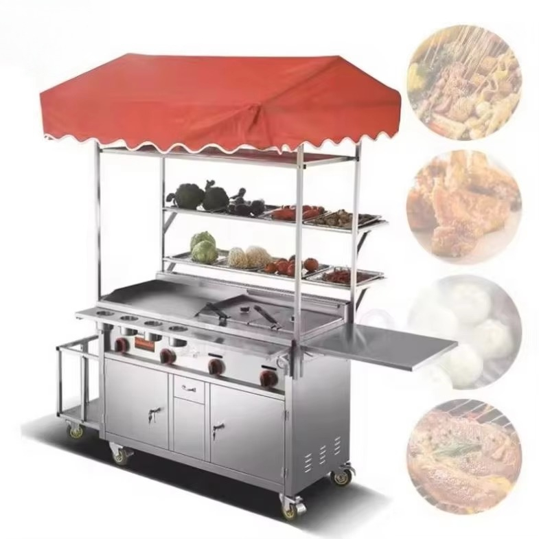 Mobile Food Cart Trailer Stain - Food Snacks Catering recension och pris
