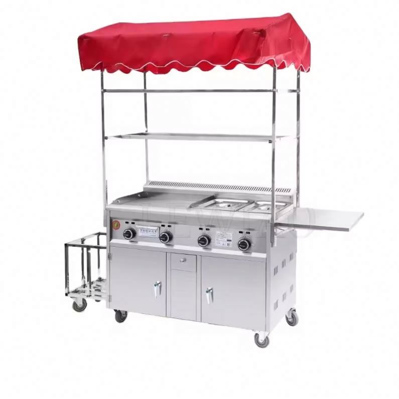 Mobile Food Cart Trailer Stain - Food Snacks Catering recension och pris