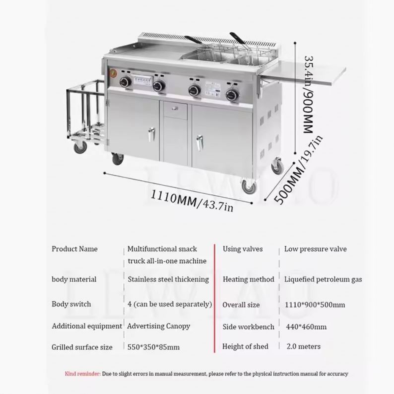 Mobile Food Cart Trailer Stain - Food Snacks Catering recension och pris