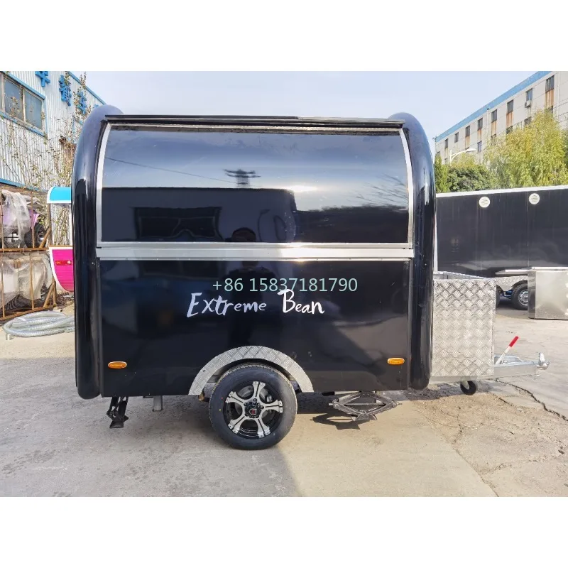 Small Food Truck Trailer Black - Street Food Snacks recension och pris