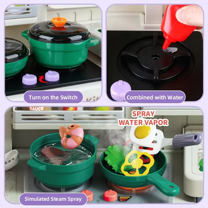 90cm Large Pretend Play Kitche - Food Xxl recension och pris