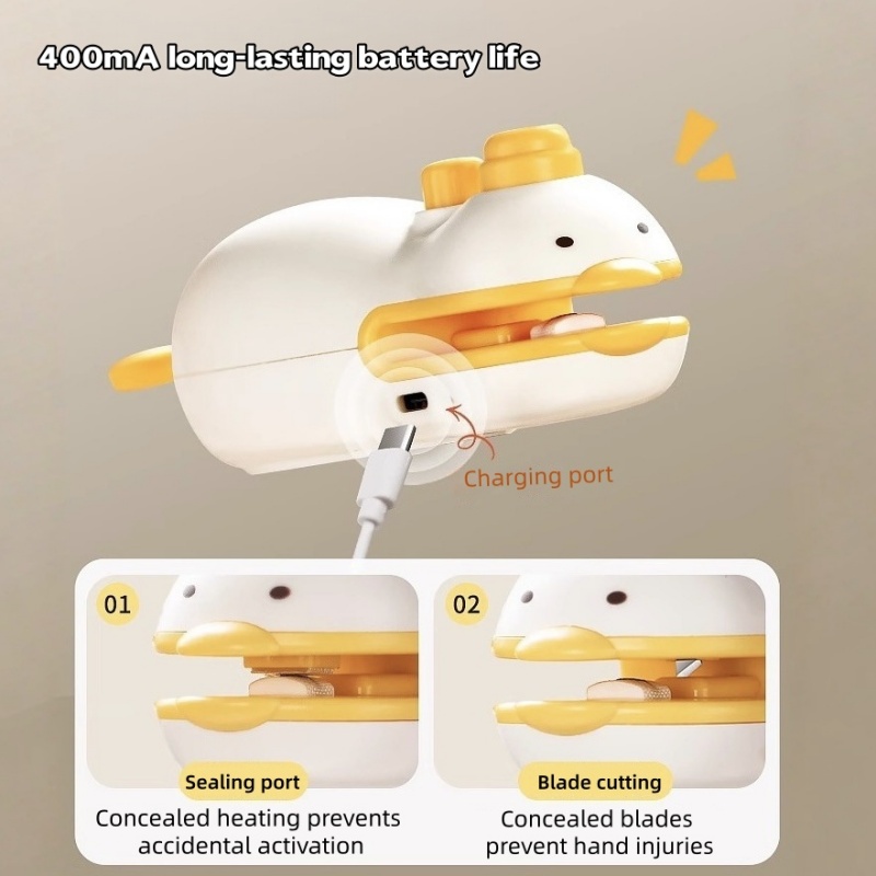 Cute Duck Rechargeable Handhel - Food Snack recension och pris