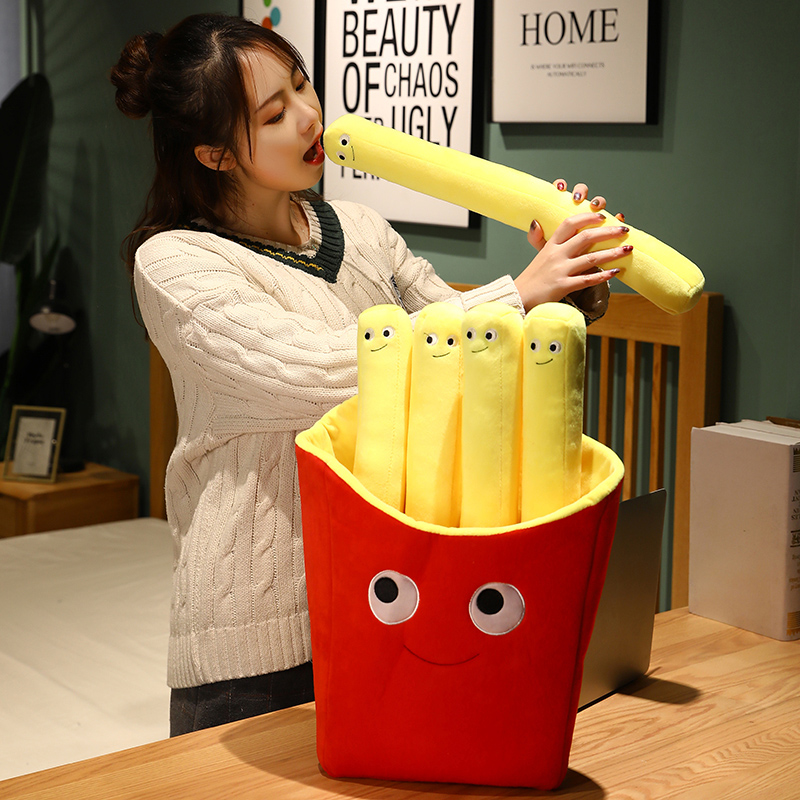 Smile French Fries Plush Stuff - Food Snacks Chips recension och pris