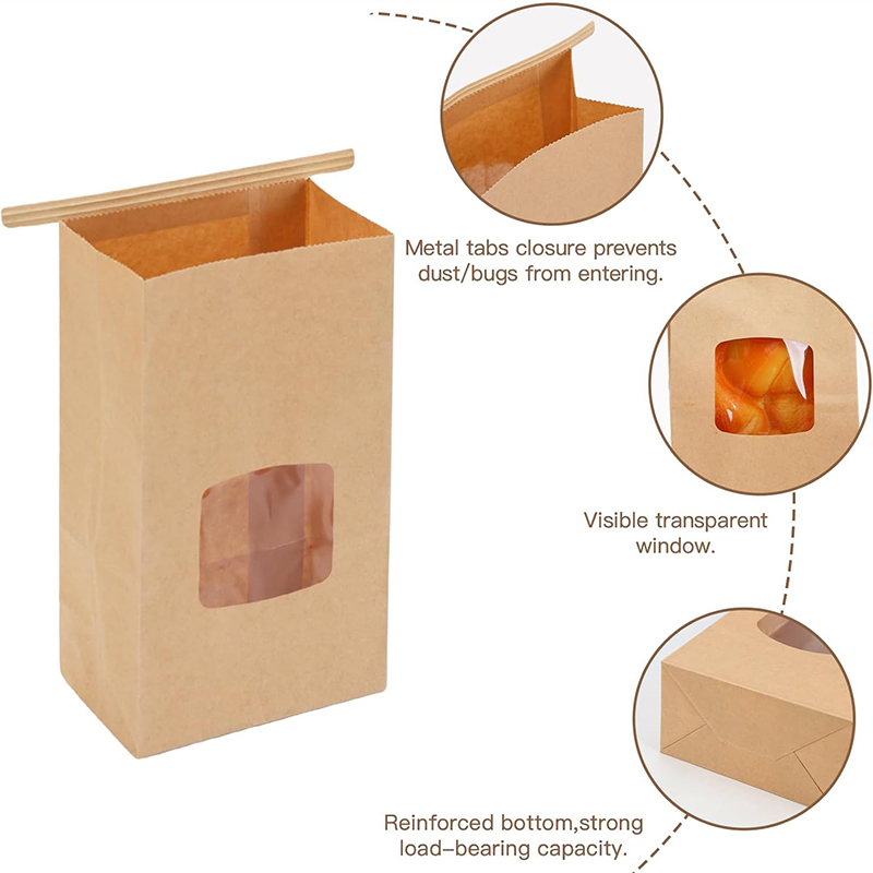 10Pcs Bakery Bags, Window Seal - Food Day Snacks recension och pris