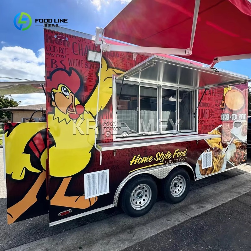 China Food Trailer Cart 4 Whee - Food Snacks Catering recension och pris