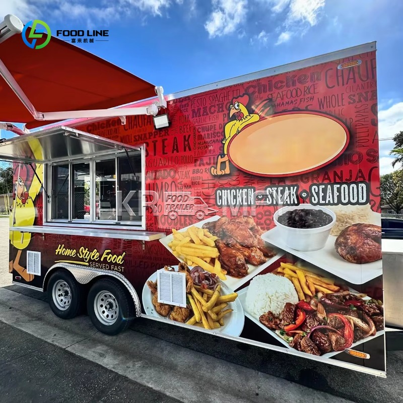 China Food Trailer Cart 4 Whee - Food Snacks Catering recension och pris