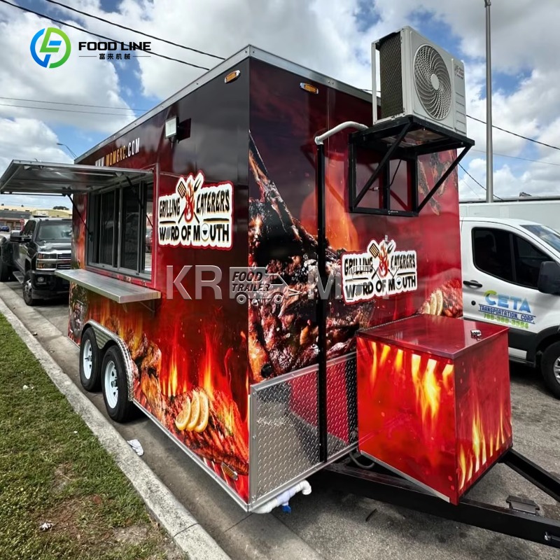 China Food Trailer Cart 4 Whee - Food Snacks Catering recension och pris