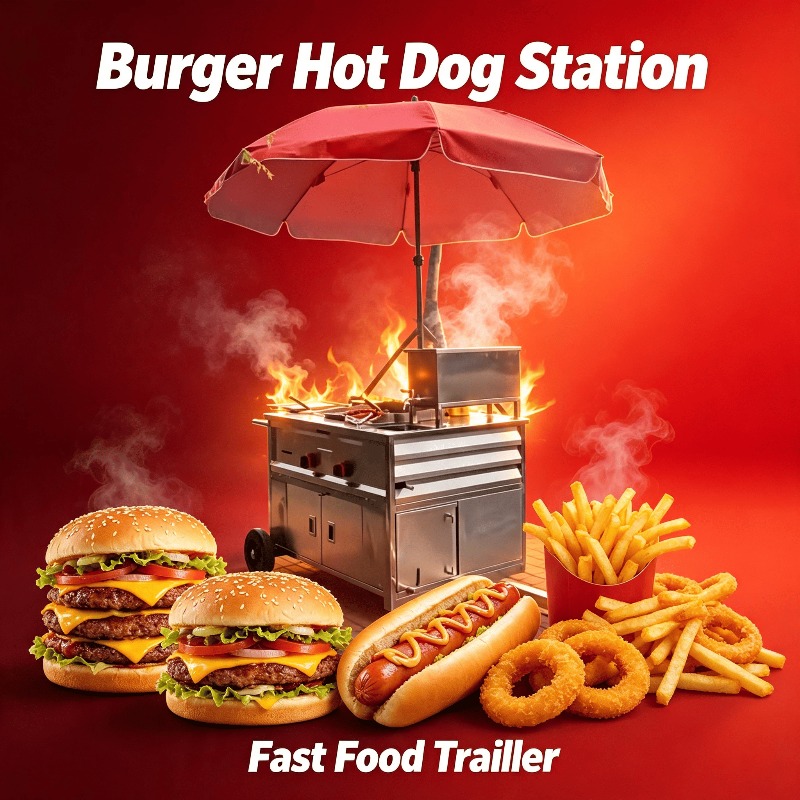 Mobile Street Snack Cart Towab - Street Food Snacks recension och pris
