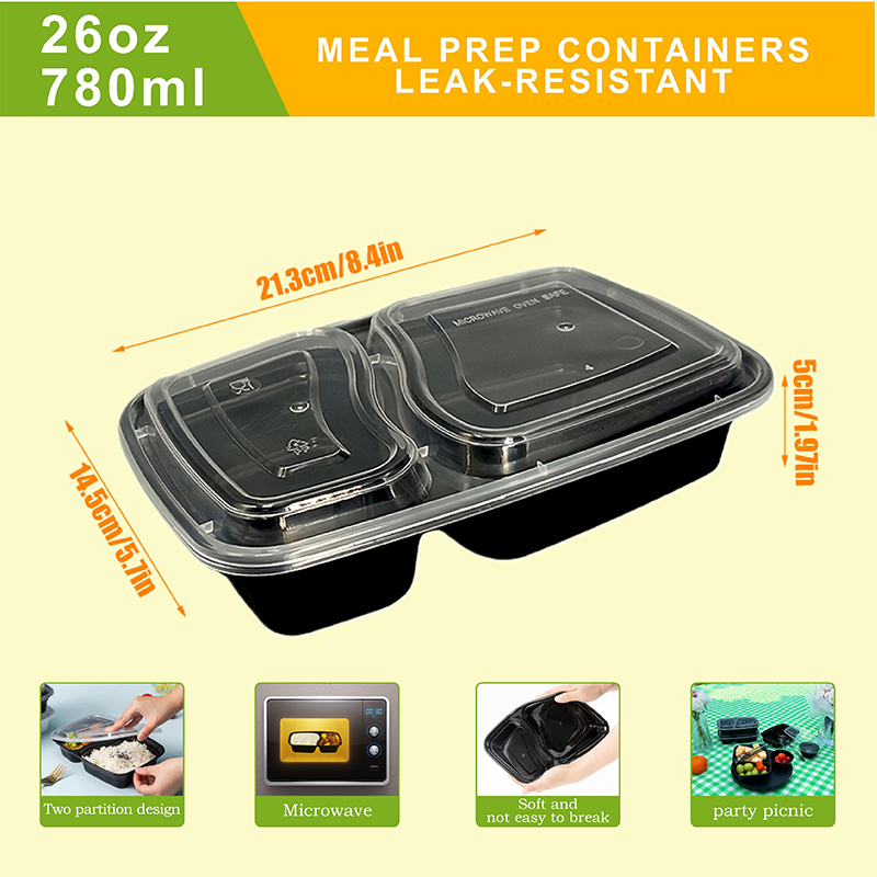 10/40 Pack 26 oz Two-Compartme - Food Packed Snacks recension och pris