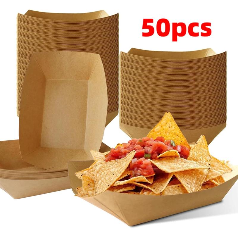 Disposable Kraft Paper Hotdog  - Food Packed Snacks recension och pris