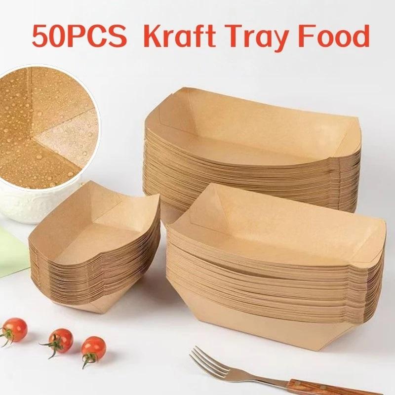 Disposable Kraft Paper Hotdog  - Food Packed Snacks recension och pris