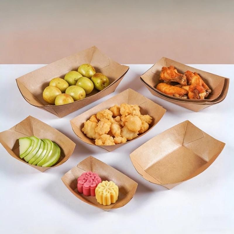 Disposable Kraft Paper Hotdog  - Food Packed Snacks recension och pris