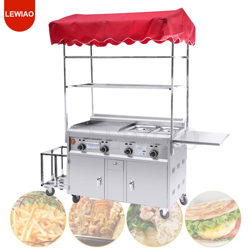 Mobile Food Cart Trailer Stain - Food Snacks Catering recension och pris