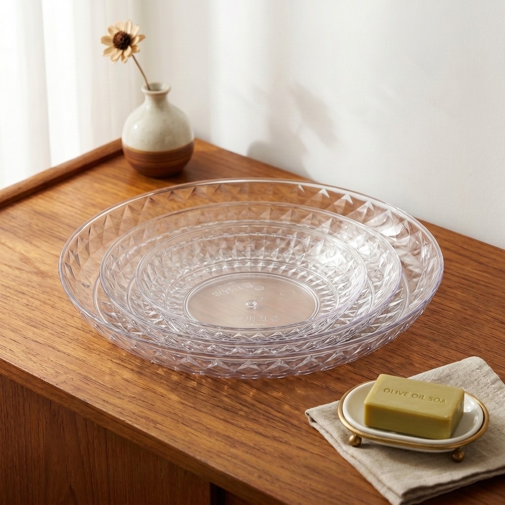 Clear Plastic Serving Tray Rou - Food Platter Snacks recension och pris