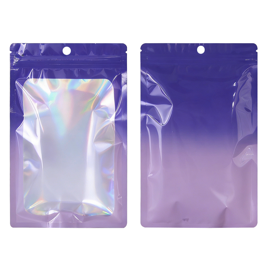Holographic Color Square Zippe - Food Packed Snacks recension och pris