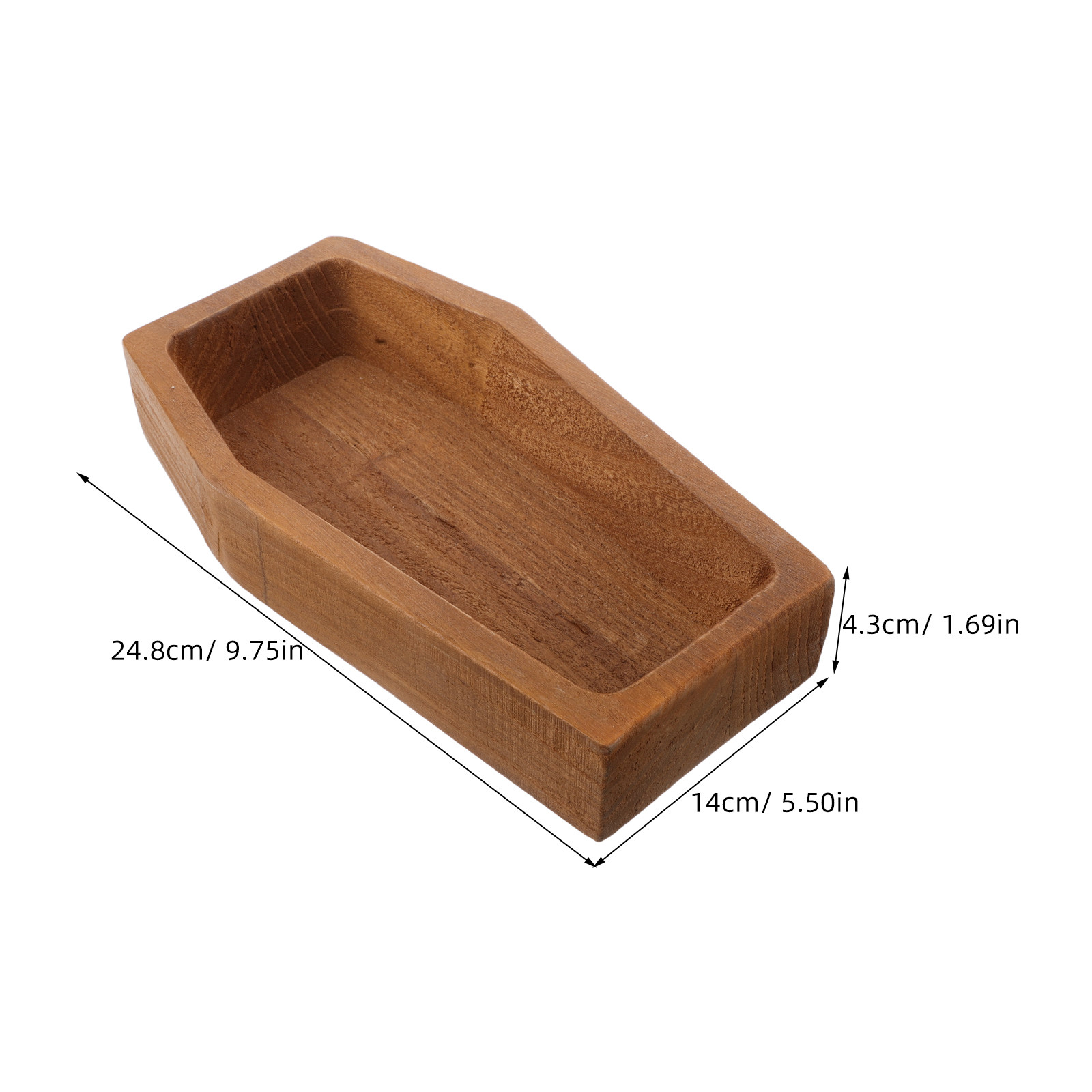 Wooden Coffin Shaped Serving T - Food Platter Snacks recension och pris