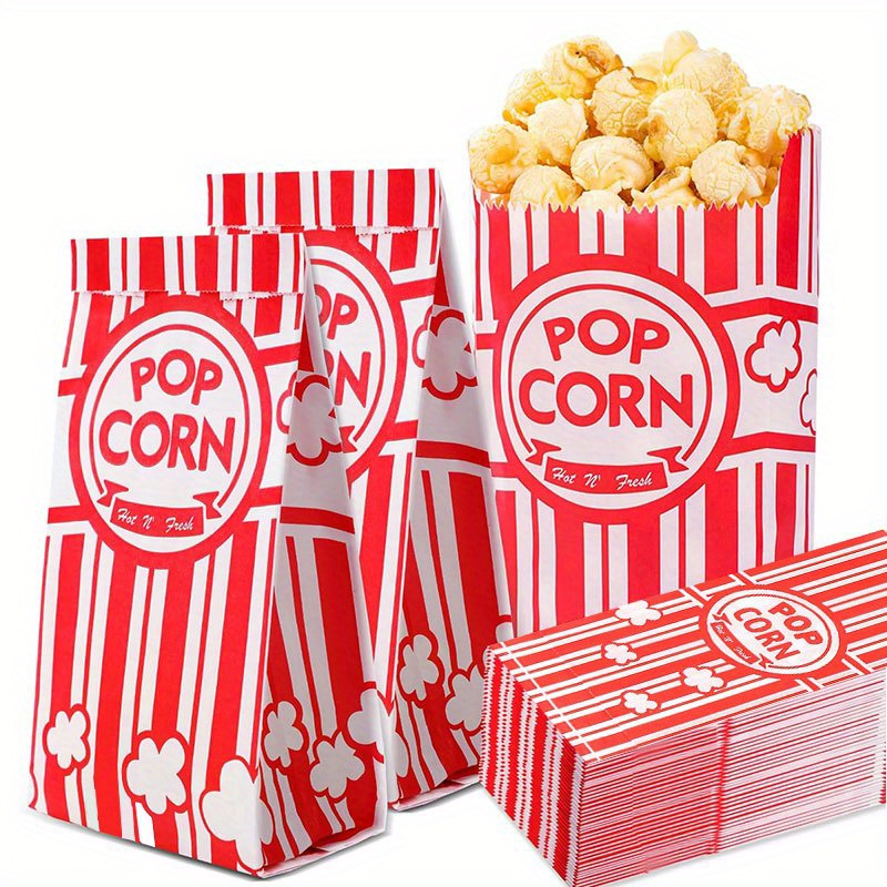 20/50Pcs Popcorn Bags Individu - Food Packed Snacks recension och pris