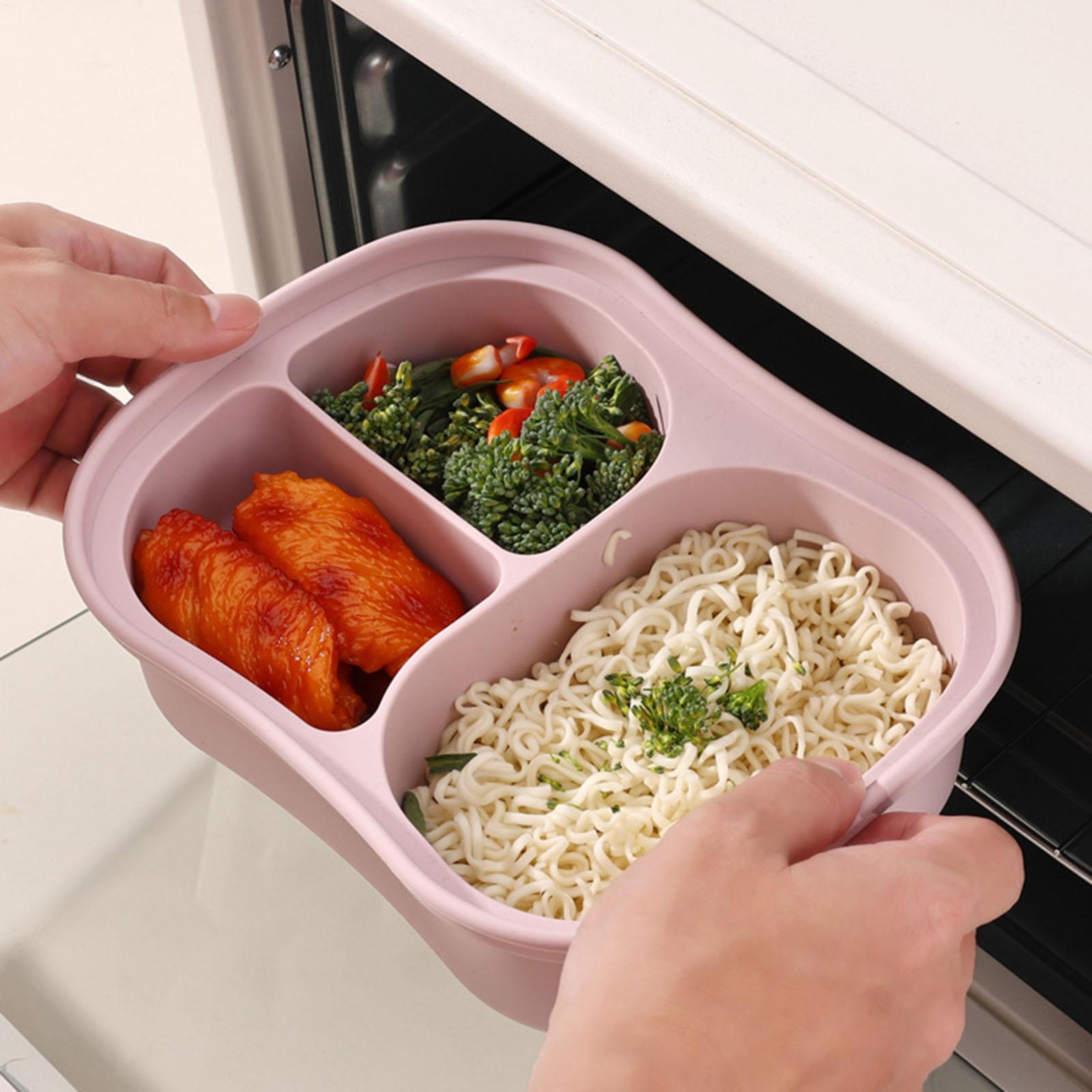 Silicone Food Container 3-Comp - Food Snacks For School recension och pris
