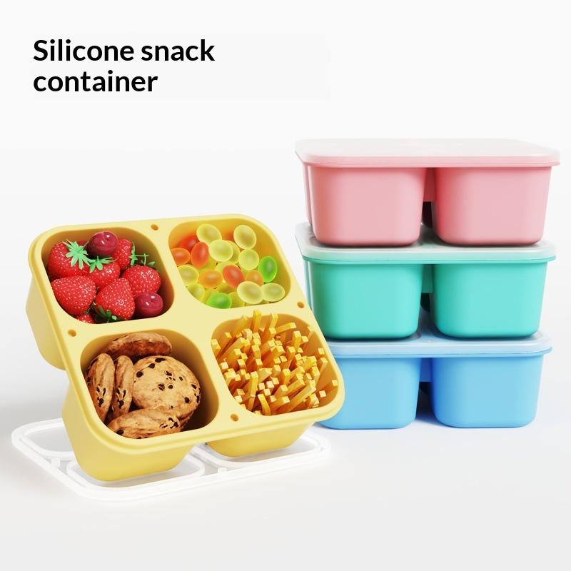 Silicone Snack Box: Food Grade - Food Snacks For School recension och pris