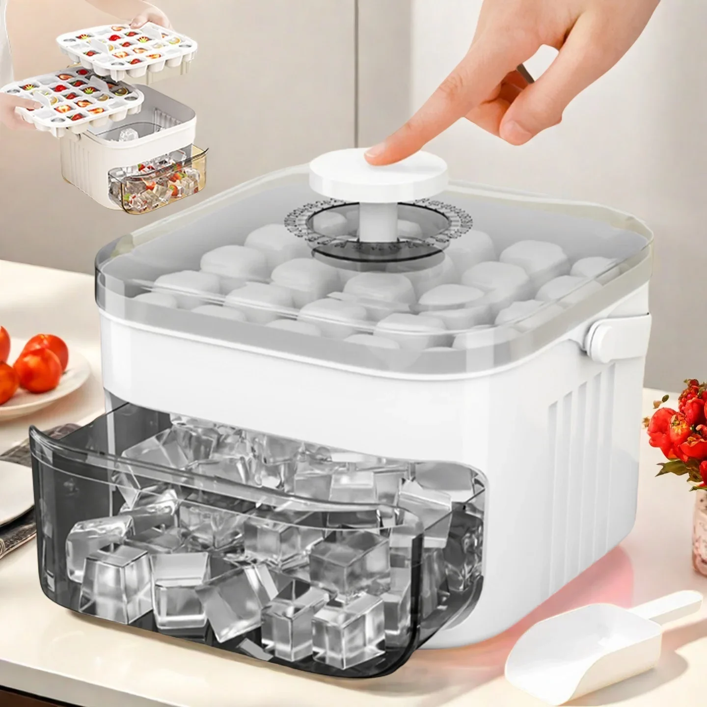 Cube Ice Maker with Easy Press - Food Xxl recension och pris