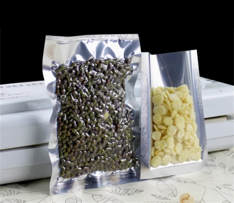 100 Pack Silver Glossy Flat Po - Food Packed Snacks recension och pris
