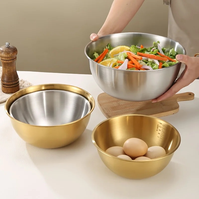 3PCS Stainless Steel Mixing Bo - Food Xxl recension och pris